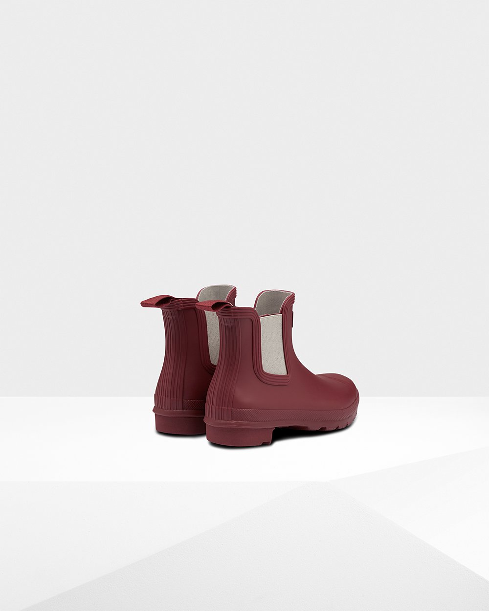 Botas Chelsea Hunter Mujer - Original - Grises Rojos/Turquesa Grises Claro - MVASOXU-85